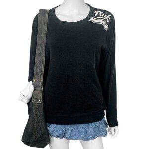 00s 2010s Victorias Secret PINK Logo Pullover Long Sleeve Sz S/M